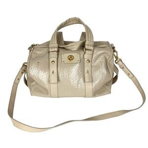 Marc Jacobs Leather Handle Tote Bag With Removable Shoulder Strap Tan Size Large